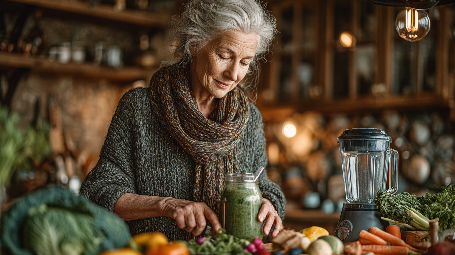 Oila bilan birga ovqatlanayotgan katta yoshli odamlar